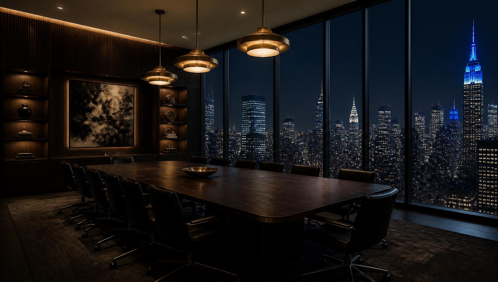New York boardroom view